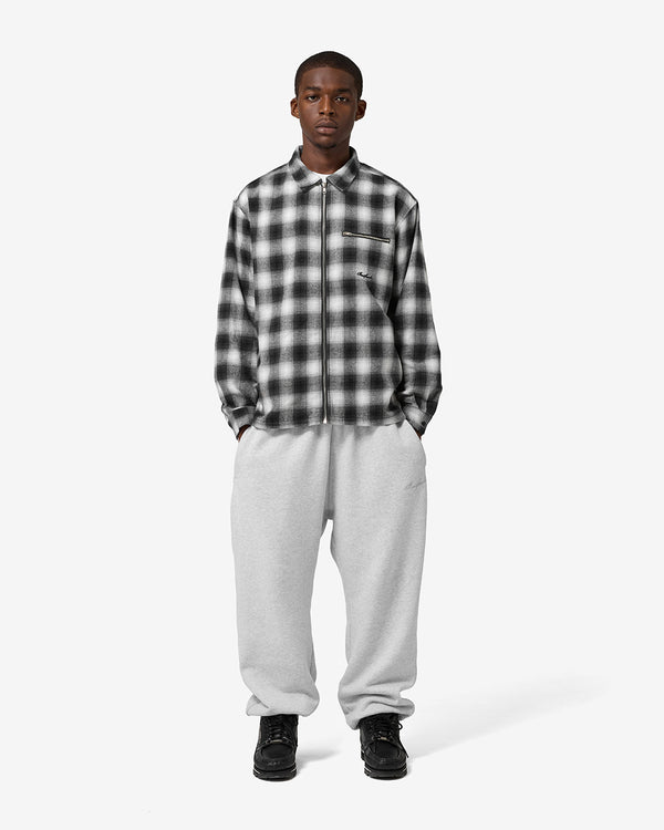 FLY ZIP PLAID SHIRT