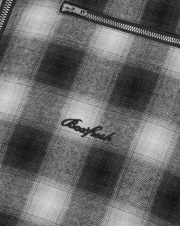 FLY ZIP PLAID SHIRT