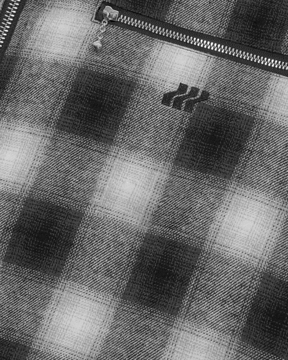 FLY ZIP PLAID SHIRT