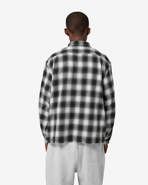 FLY ZIP PLAID SHIRT