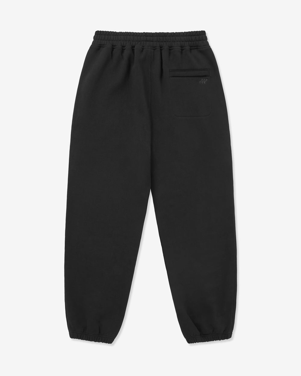 Black sweatpants on a white background