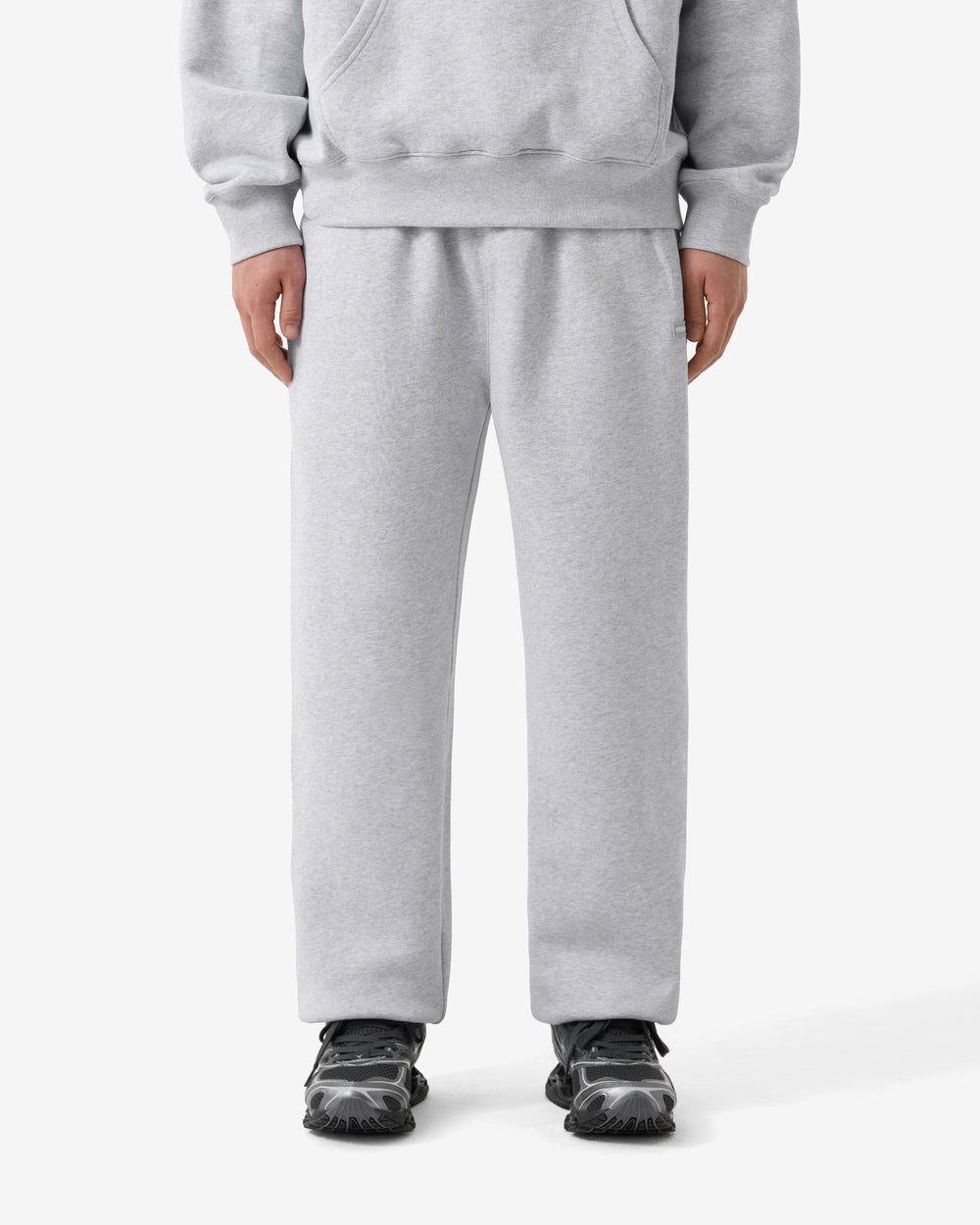 Gray sweatpants on a white background