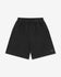 Schwarze Shorts auf hellgrauem Hintergrund