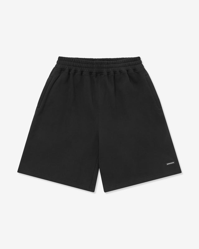 Black shorts on a light gray background