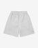Graue Shorts auf weißem Hintergrund