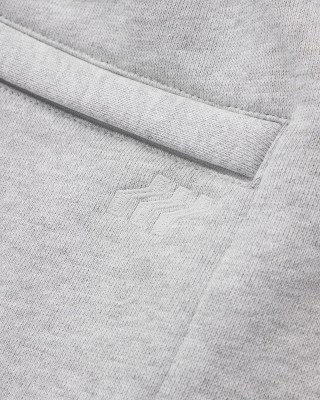 Close-up of gray fabric with a subtle texture