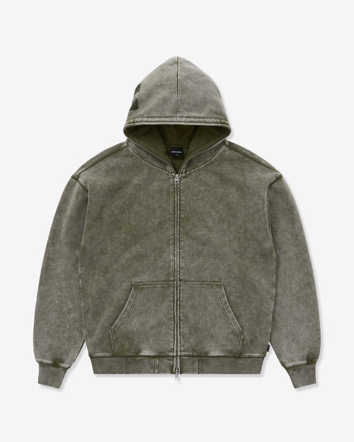 Green hoodie on a light gray background