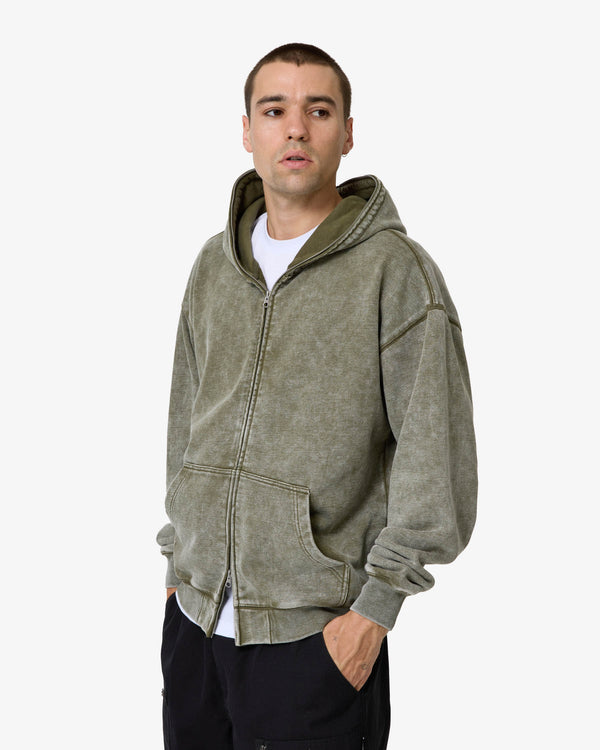 SHADOW FULL ZIPPED HOODIE