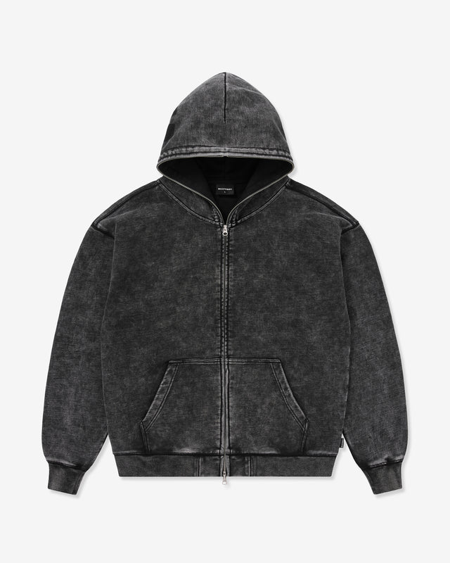 Black hoodie on a light gray background