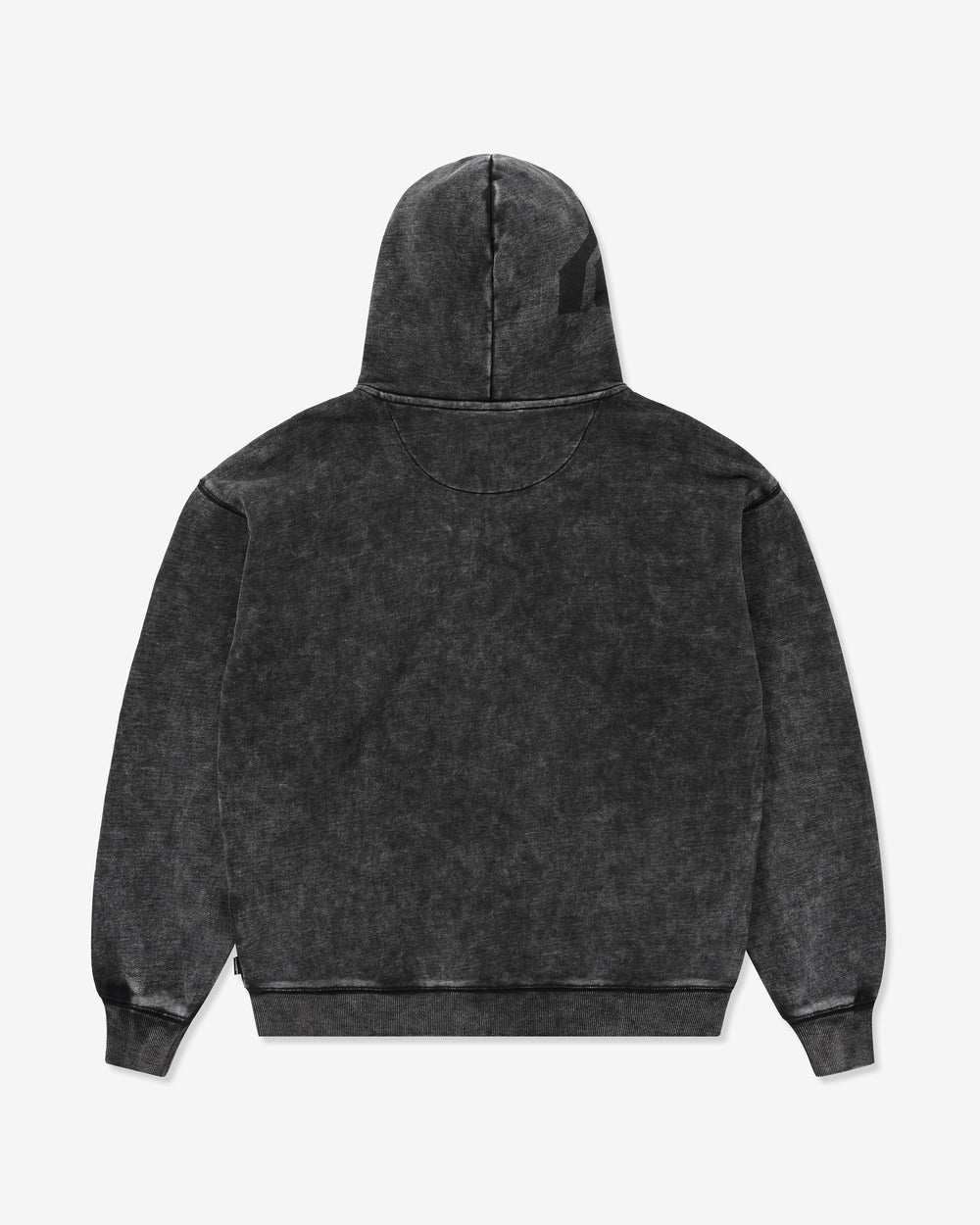 Black hoodie on a light gray background