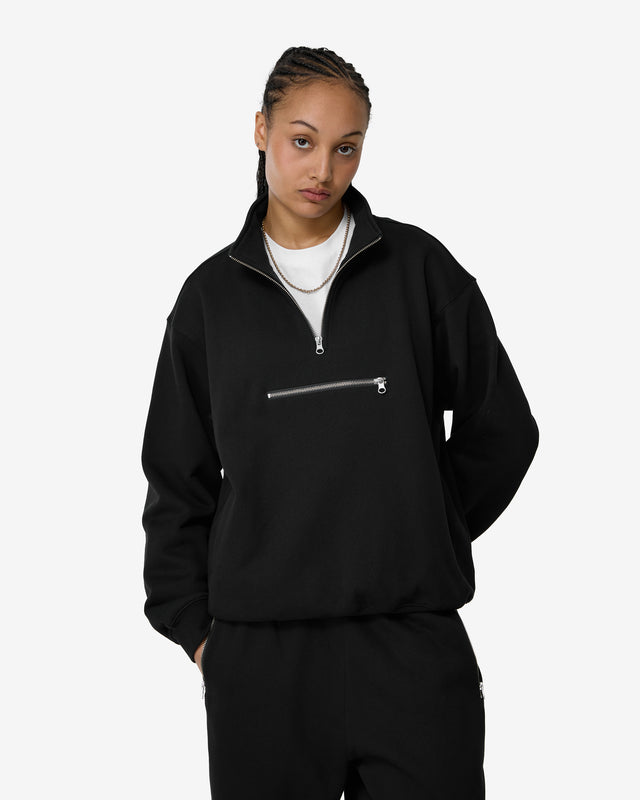 SECURE QUARTER-ZIP SWEATSHIRT