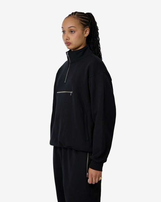 SECURE QUARTER-ZIP SWEATSHIRT