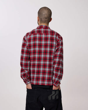 FLY ZIP PLAID SHIRT