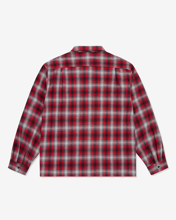 FLY ZIP PLAID SHIRT