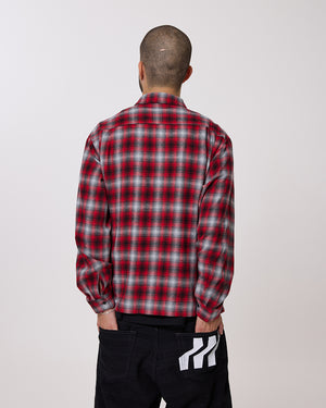 FLY ZIP PLAID SHIRT
