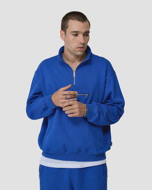 SPORTLICHER SWEATER MIT KURZEM REISSVERSCHLUSS